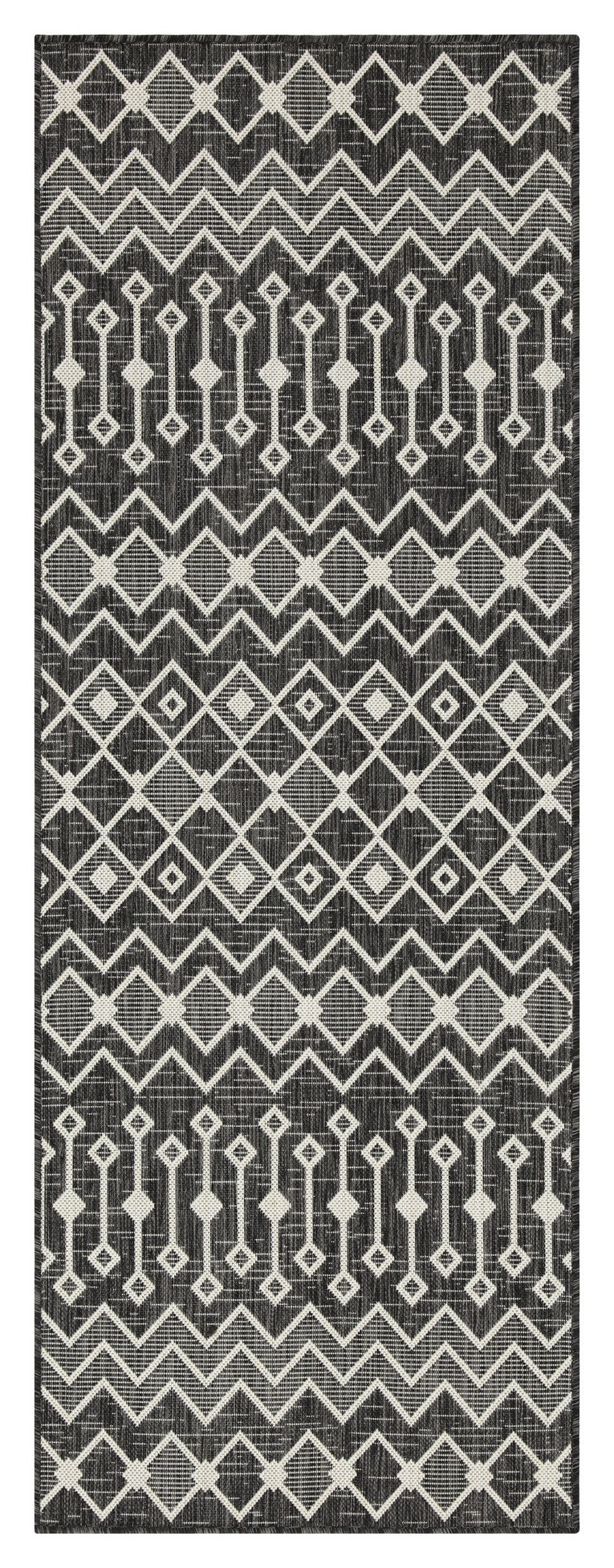 Sunshine Gc Har2020 Anthracite 5 Ft. 3 In. X 7 Ft. 3 In. Indoor Outdoor Area Rug Anthracite Polyester Polypropylene