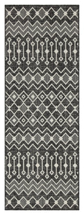 Sunshine Gc Har2020 Anthracite 7 Ft. 10 In. X 10 Ft. 3 In. Indoor Outdoor Area Rug Anthracite Polyester Polypropylene