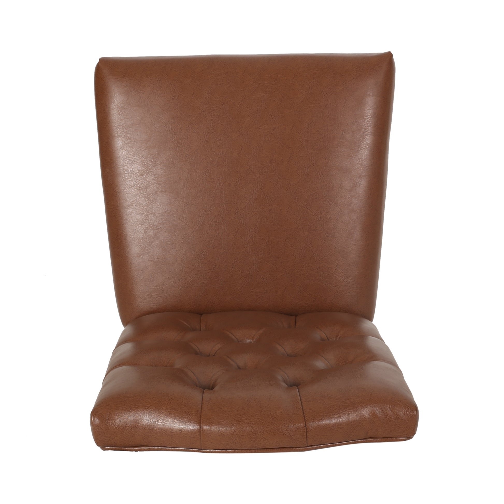 Harriet Kd Tufted Dining Light Brown Pu Leather