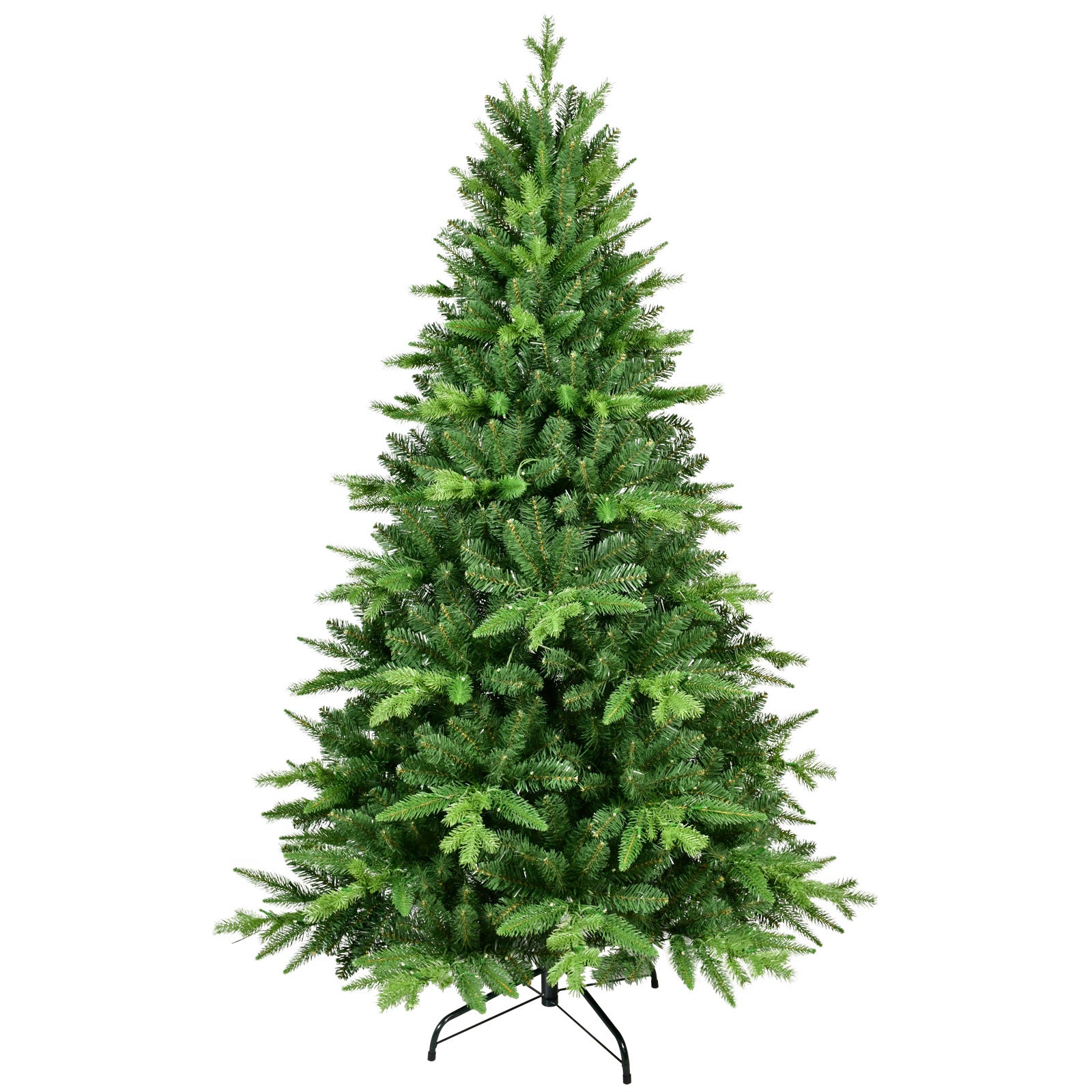 6Ft Pe&Pvc Prelit Christmas Tree Green Polyethylene