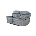 Fabric Upholstered Recliner Loveseat With Usb Charging Docks, Gray Gray Wood Fabric