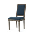 Dinning Chair Navy Blue Fabric