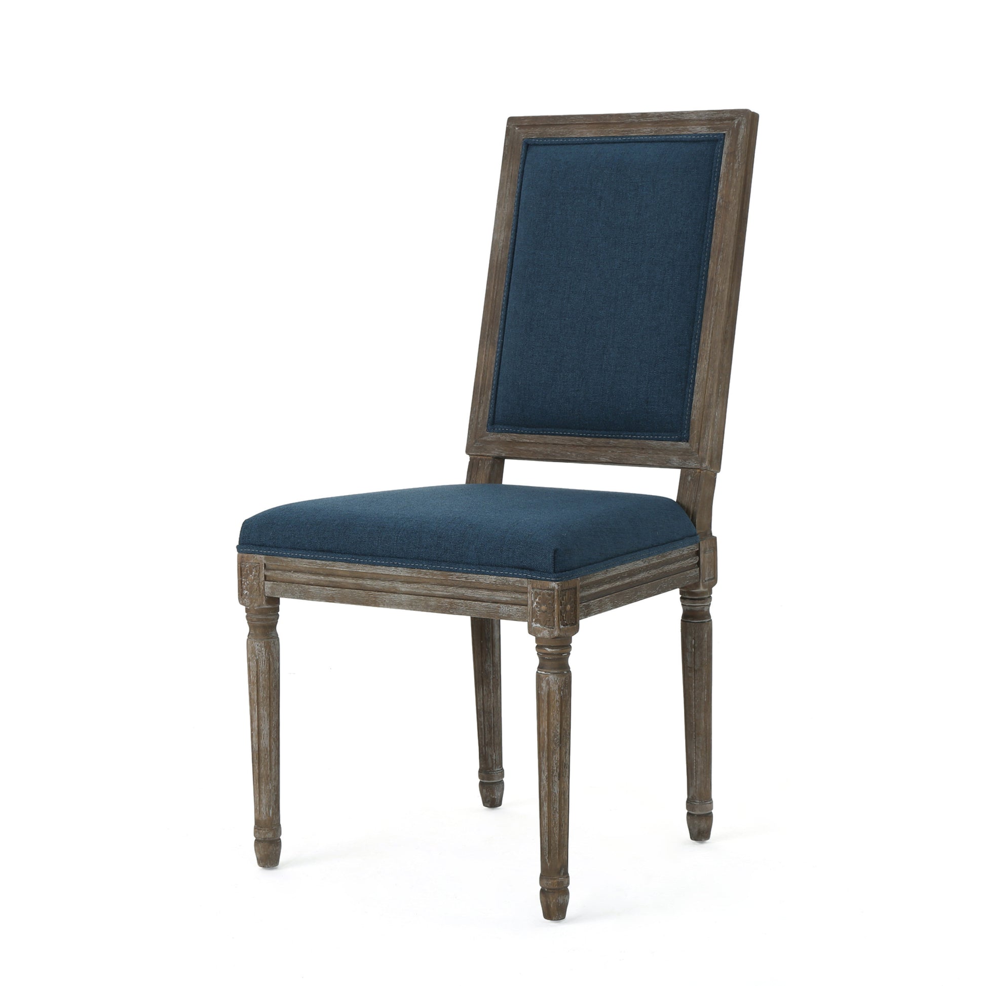 Dinning Chair Navy Blue Fabric