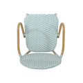 Barstool Teal Wicker