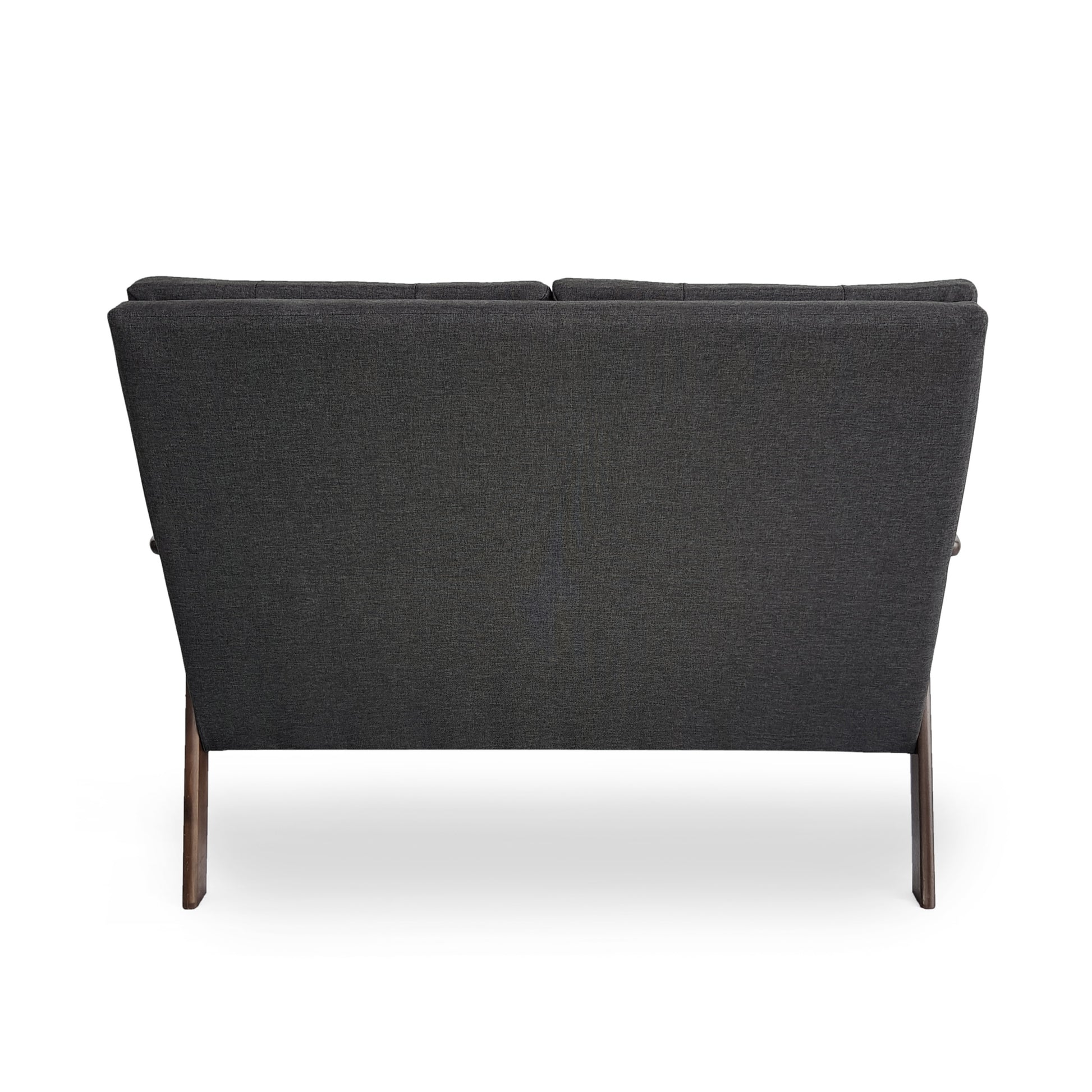 2 Seater Sofa Charcoal Grey Fabric