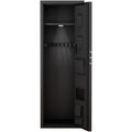 Heavey Duty,Large Size 5 8 Gun,Black Cabinet With Electronic Password Keypad Lock,Unassembled Metal Rifle Security Cabinet Safe Locker Black Steel