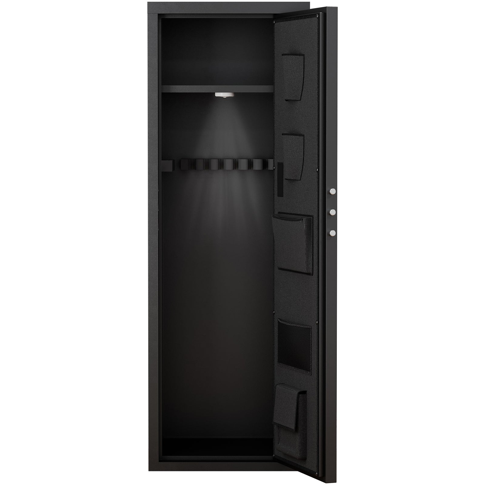 Heavey Duty,Large Size 5 8 Gun,Black Cabinet With Electronic Password Keypad Lock,Unassembled Metal Rifle Security Cabinet Safe Locker Black Steel