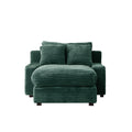Modern Luxury Sofa Couch For Living Room Quality Corduroy Upholstery Sleeper Sofa Bed Daybed Green Green Corduroy 1 Seat