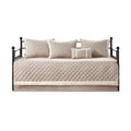 6 Piece Cotton Daybed Cover Set Khaki Daybed Khaki Polyester