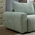 94.49''Sleeper Sofa, Sofa Bed 2 In 1 Pull Out Couch Bed With Storage Chaise For Living Room, Sofa Sleeper With Pull Out Bed, Light Green Style Couch Light Green Fabric 3 Seat