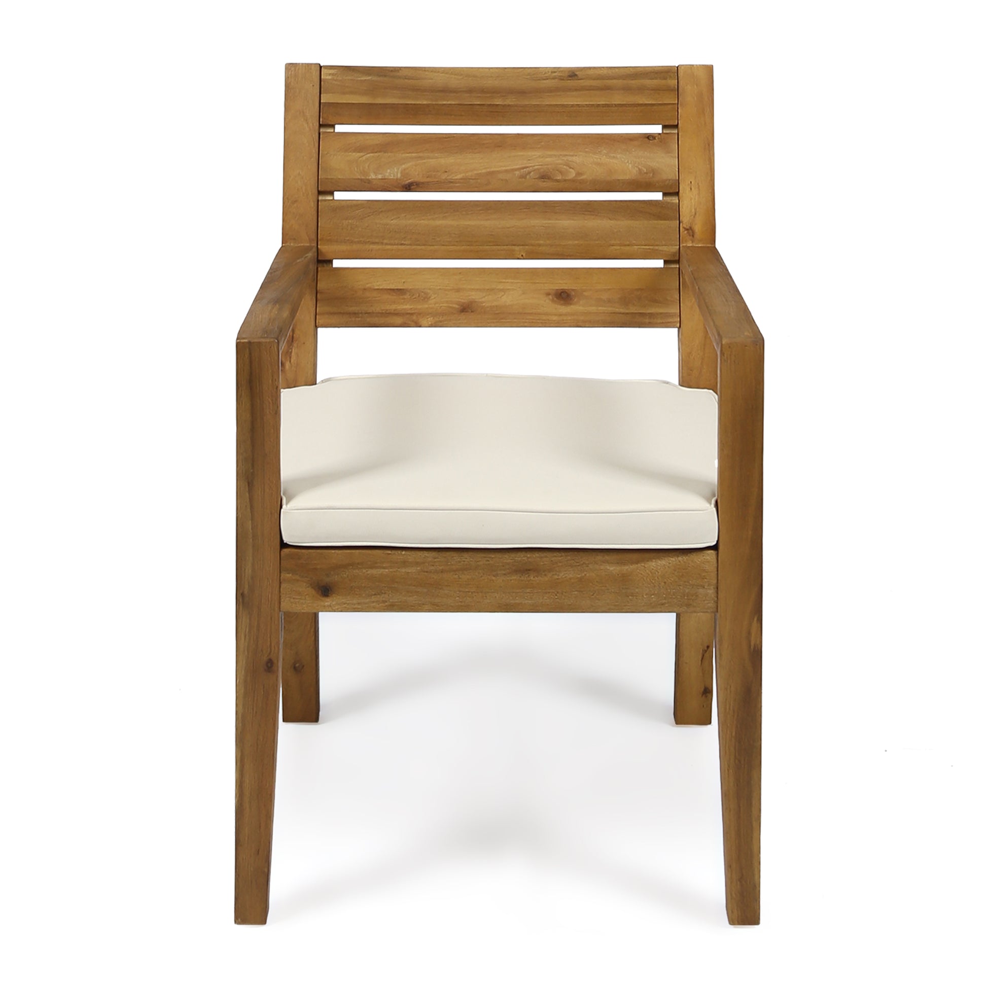 Nestor Dining Chair, Beige Natural Acacia Wood