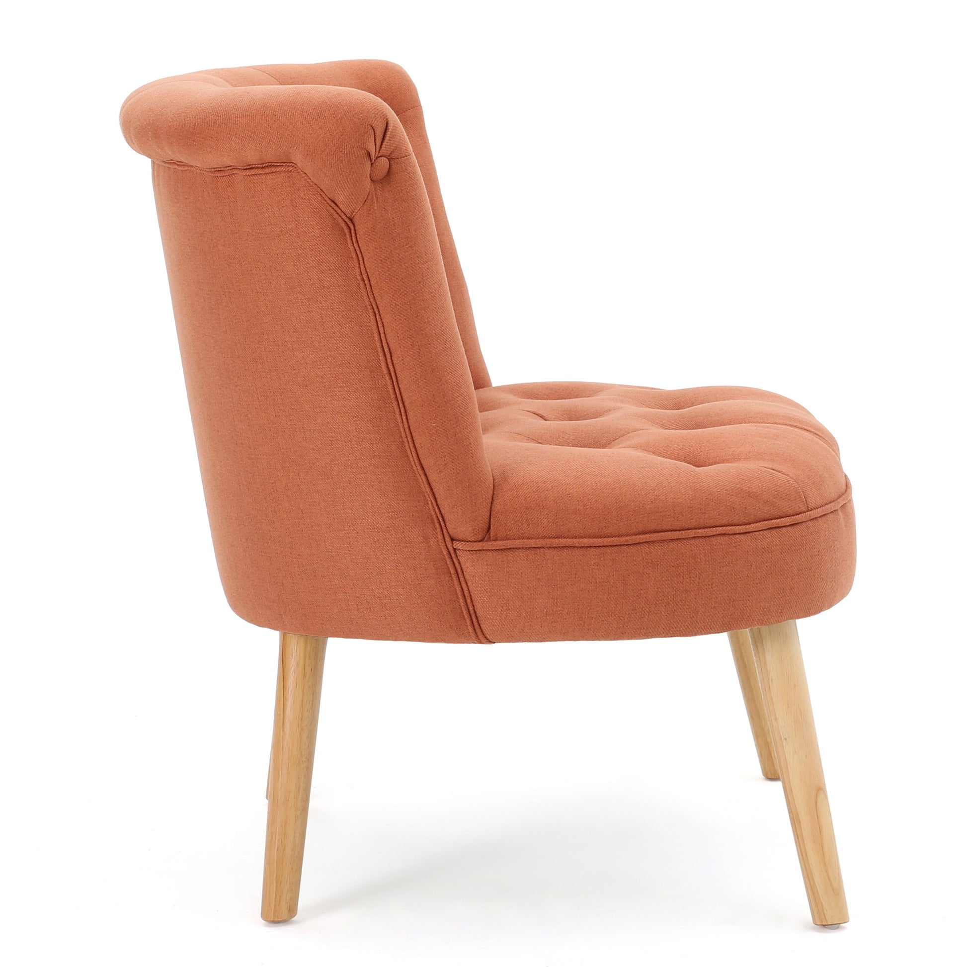 Bordeaux Tuft Chair Orange Fabric