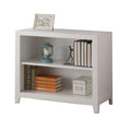 White 2 Shelf Bookcase 2 Or Less White White Standard Horizontal Primary Living Space Closed Back Wood Pine