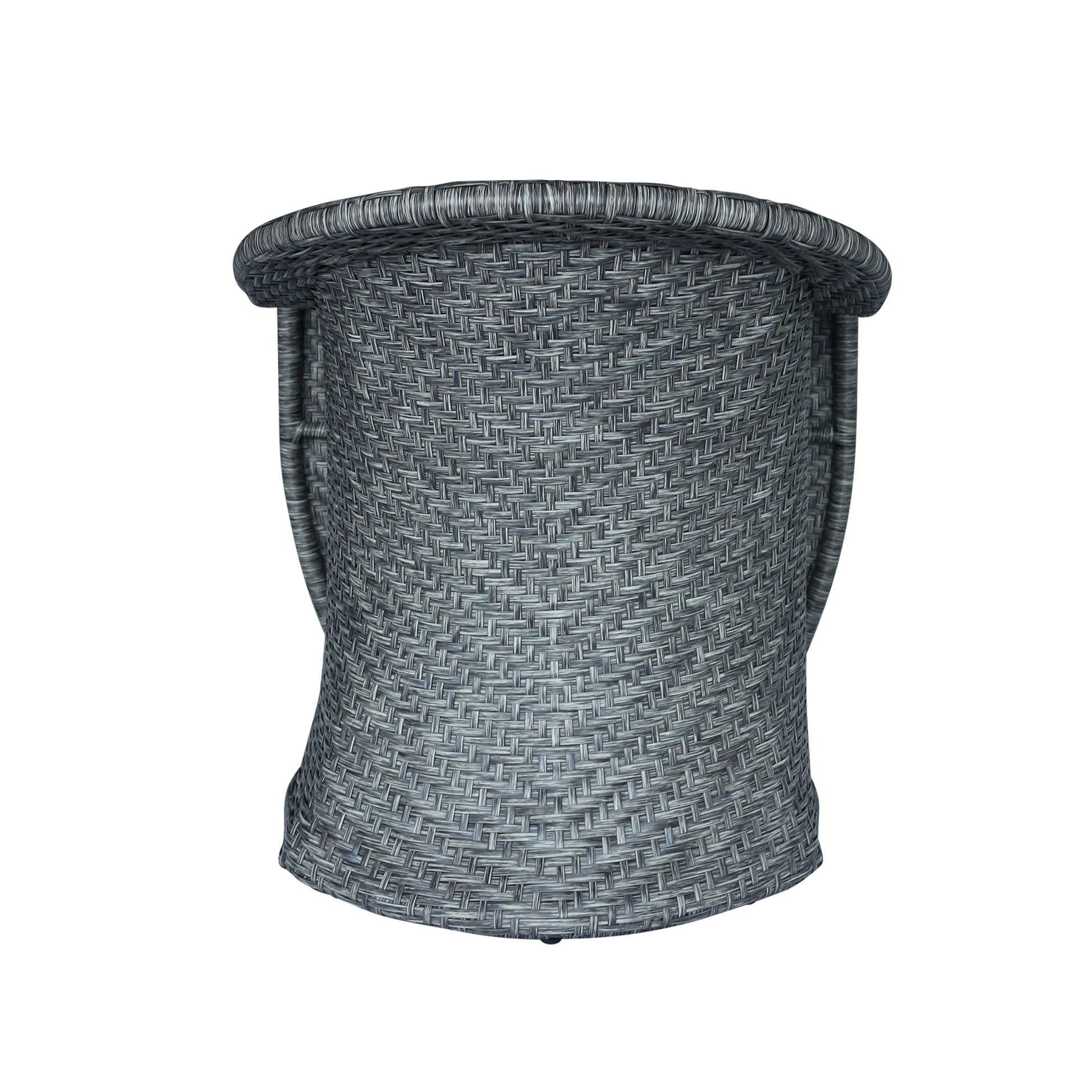 Larchmont Swivel Chair Grey Black Fabric