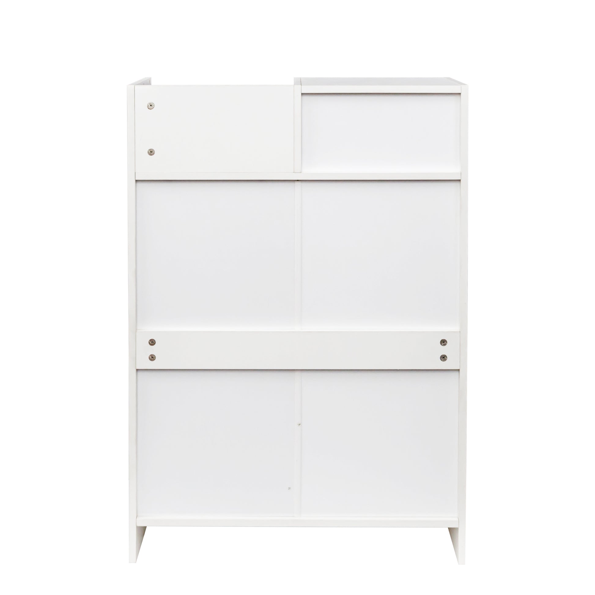 Locking Beauty Salon Storage Cabinet Hair Dryer Holder Stylist Equipment Drawer White Mdf