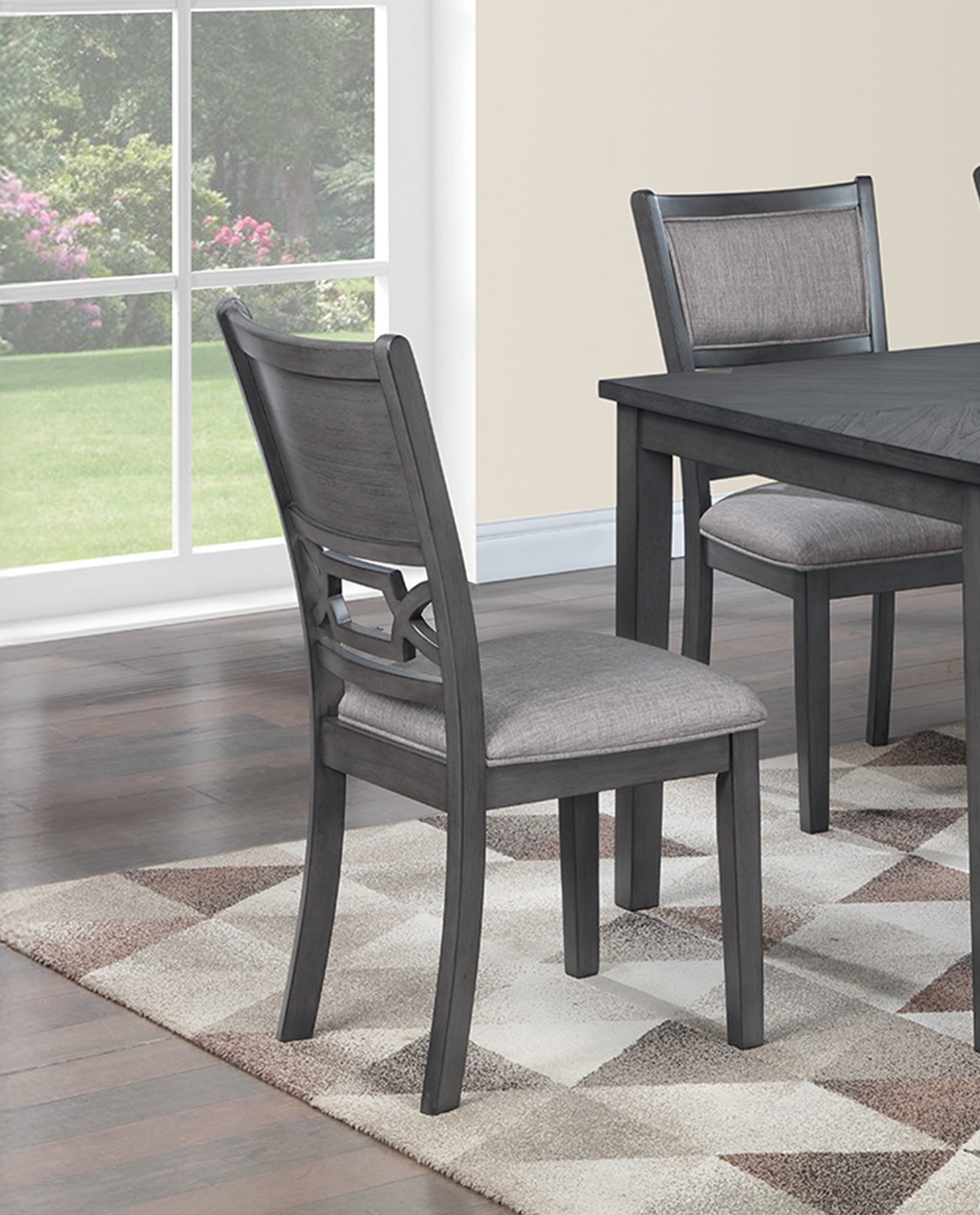 Dining Room Furniture Gray 6Pcs Set Dining Table 4X Side Chairs A Bench Rubberwood Unique Design Back Chair Gray Wood Dining Room Bench Seating Rectangular Dining Table With Chair And Bench Wood