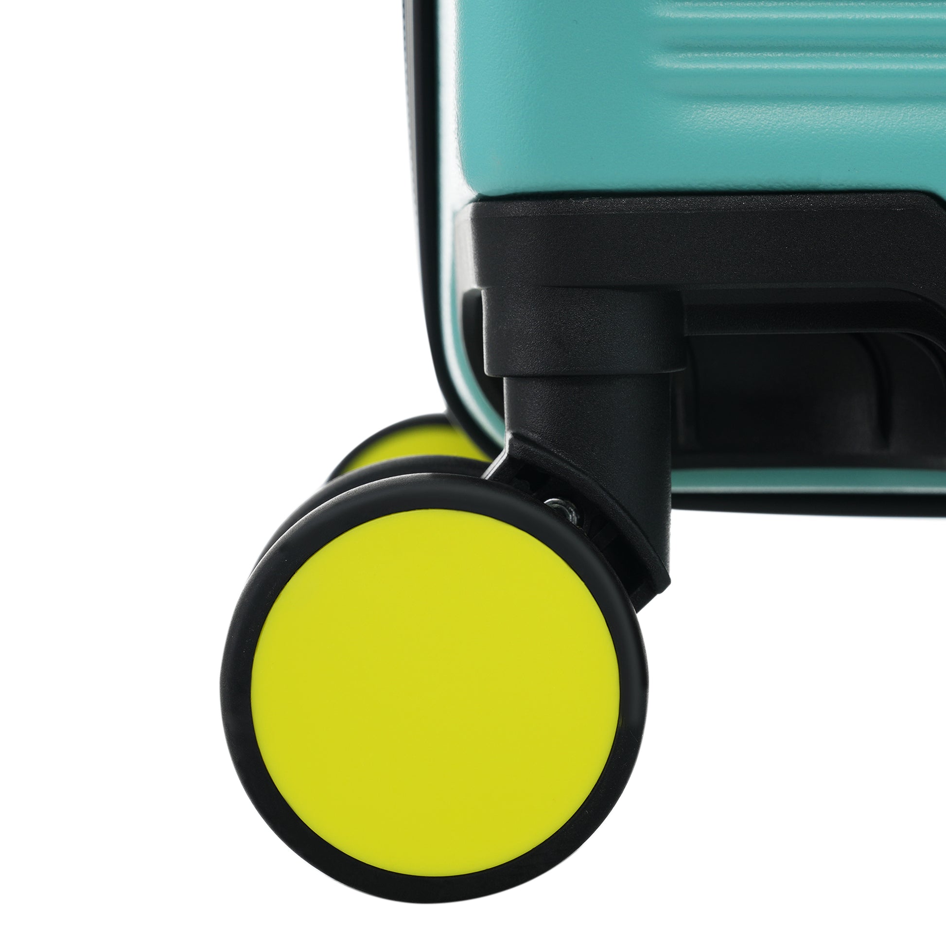 Hardshell Luggage Sets 3 Pcs Contrast Color Suitcase With Spinner Wheels And Tsa Lock 20" 24" 28" Available Teal Blue Abs