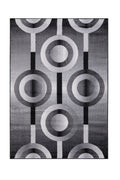 Jersey Area Rugs, Carpets For Livingroom, 7X10 Area Rugs ,3987 Black Grey Rectangle 8&10 Black Grey Contemporary Abstract Polypropylene