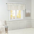 Lightweight Faux Silk Valance With Beads White 50X26