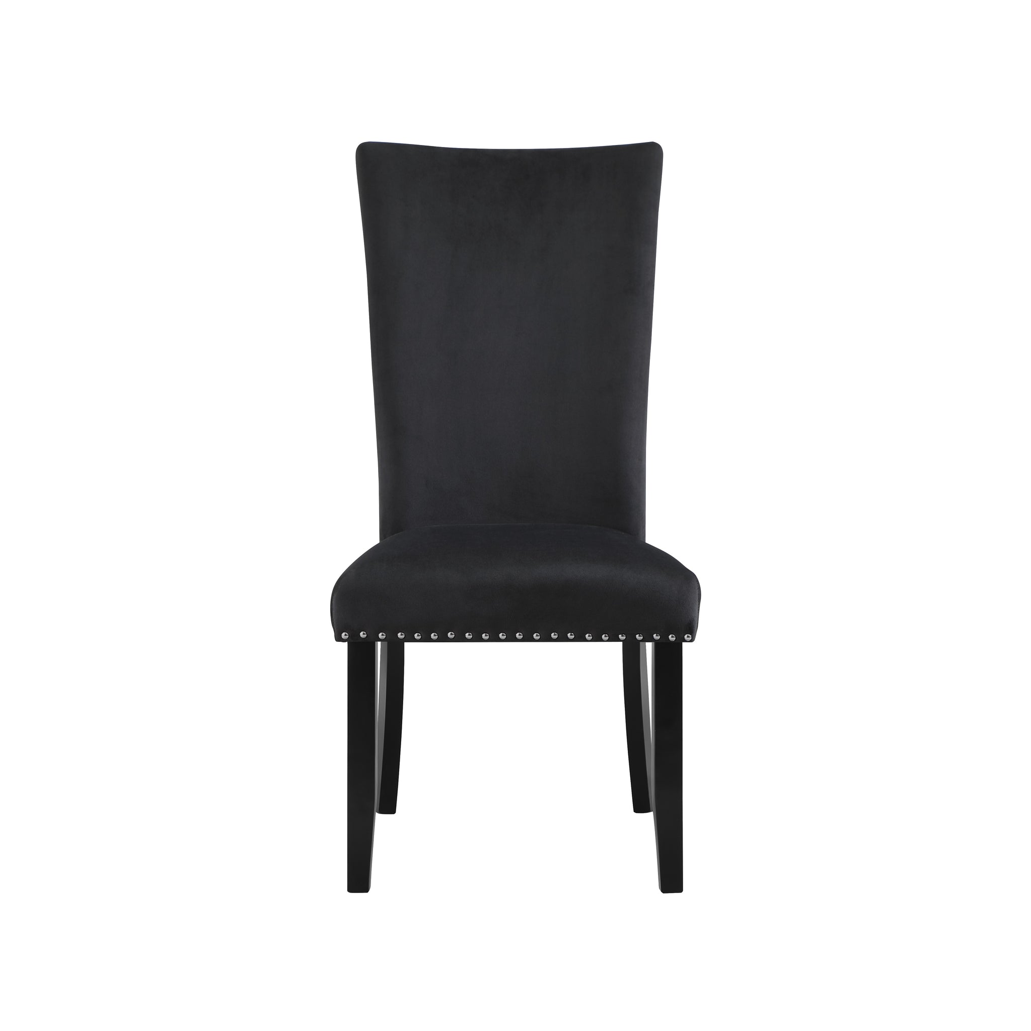 Jhoanna Black Dining Chairs Kit Of 2 Black Rubber Wood