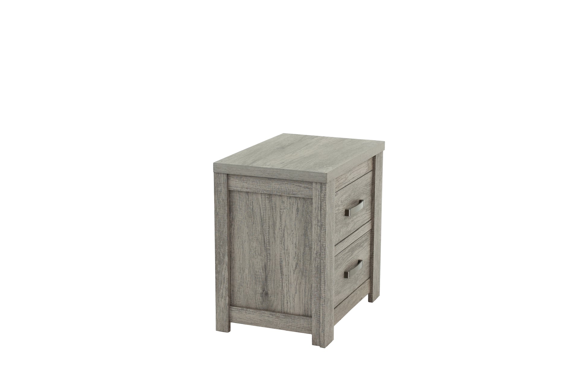 Bedroom Furniture Rustic Light Grey Simple 1Pc Nightstand 2 Drawers Bed Side Table Solidwood Light Grey 2 Drawers Bedroom Bedside Cabinet Modern,Transitional Pine Drawers Particle Board Mdf,Solid