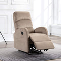 1Pc Adjustable Recliner Chair Gentle Lower Lumbar Massager Living Room Home Theater Bedroom Beige Color Beige Polyester Metal Primary Living Space Cushion Back Contemporary,Modern Foam Polyester