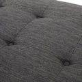 Chaise Lounge Charcoal Fabric