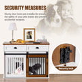 Heavy Duty Furniture Style Dog Cage Wooden Dog Cage Double Door Dog Cage Side Cabinet Dog Cage Dog Crate 44 1 2