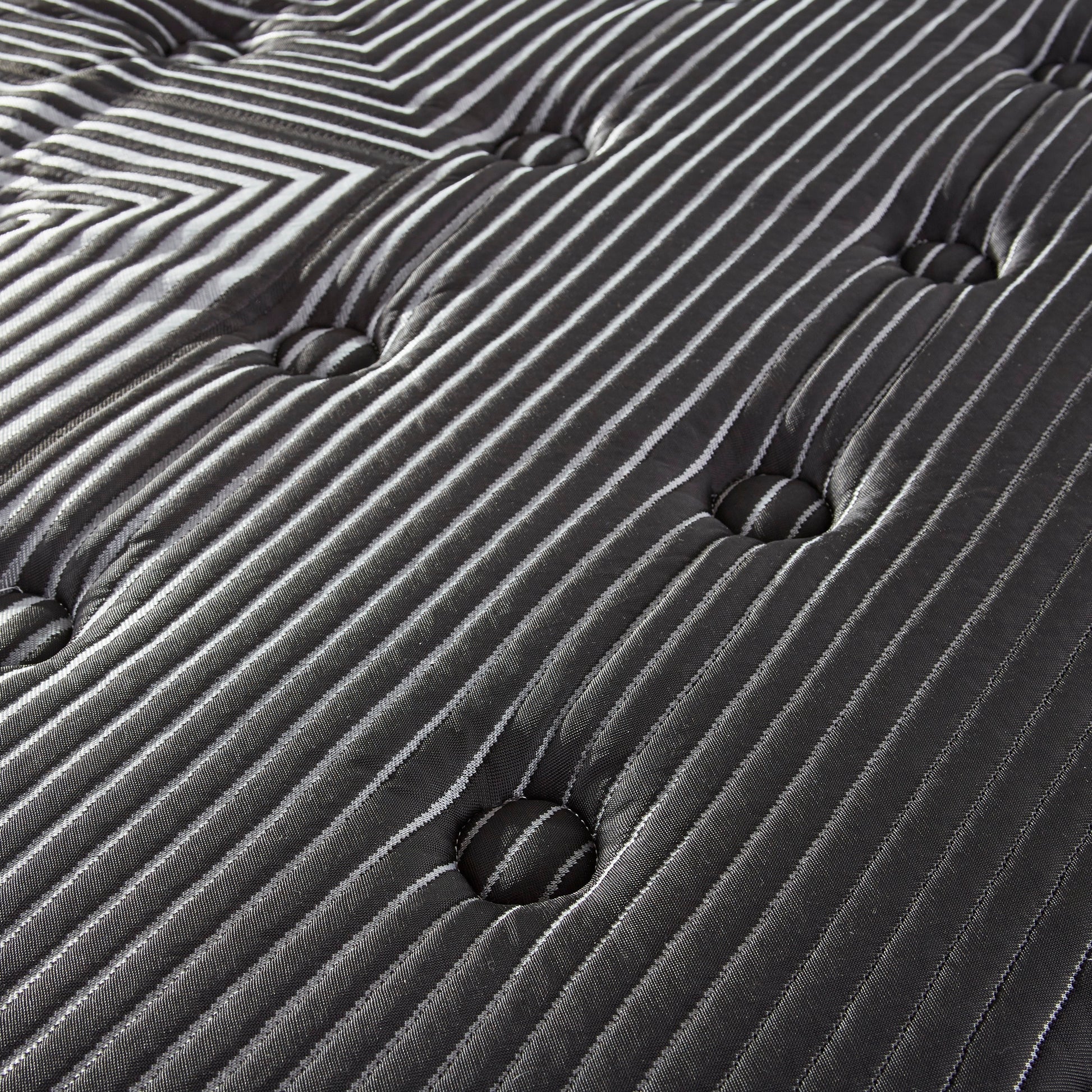 14" Pure Ice Plush Quilted Twin Mattress Black Foam Spring Twin