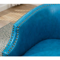 Coolmore Swivel Chair Living Room Chair Light Blue Primary Living Space Foam Pu Leather
