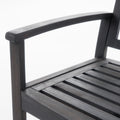 Loja Bench Dark Grey Acacia Wood