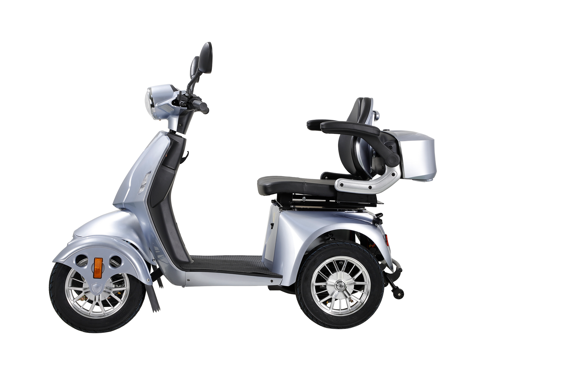 Fastest Mobility Scooter With Four Wheels For Adults & Seniors Silver Abs Pc