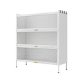 3 Tier Pantry Storage Cabinet Baker Racks For Kitchen With Storage Kitchen Pantry Storage Cabinet Microwave Rack Storage Rack White Modern Metal