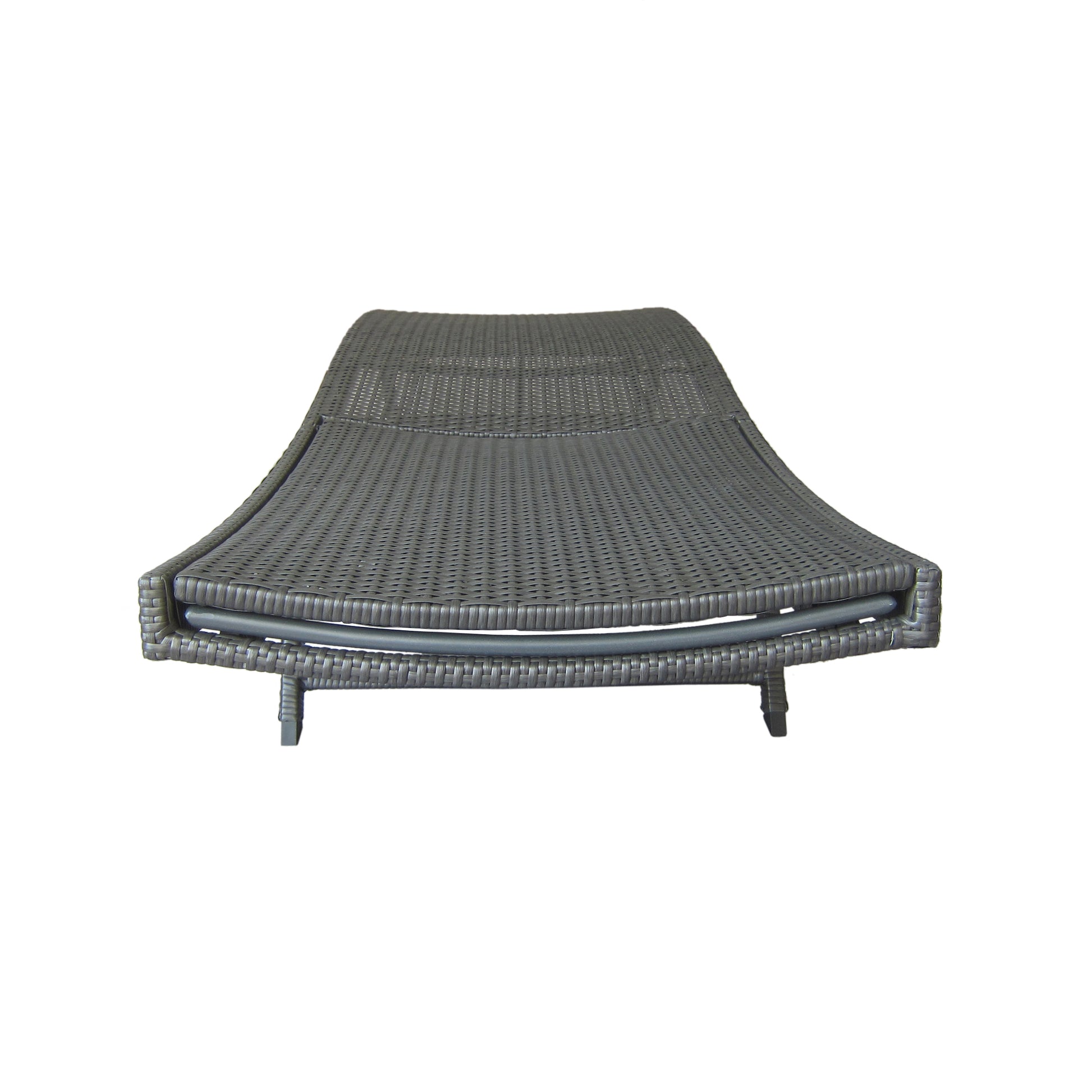 Kauai Pe Wicker Chaise Grey Rattan