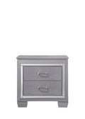 Lillian Nightstand Gray Gray Wood