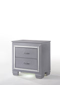 Lillian Nightstand Gray Gray Wood