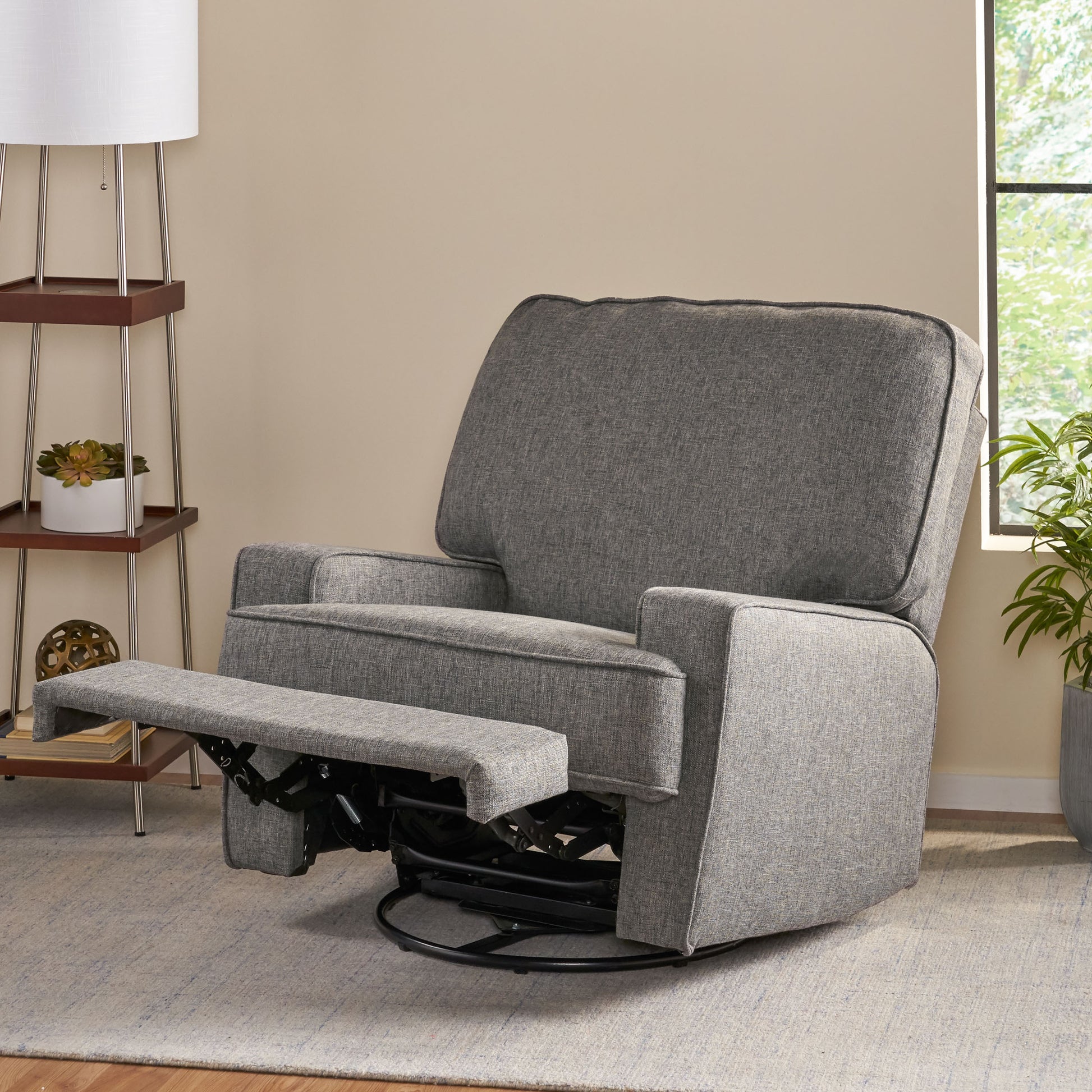 36" Wide Manual Standard Recliner Charcoal Fabric