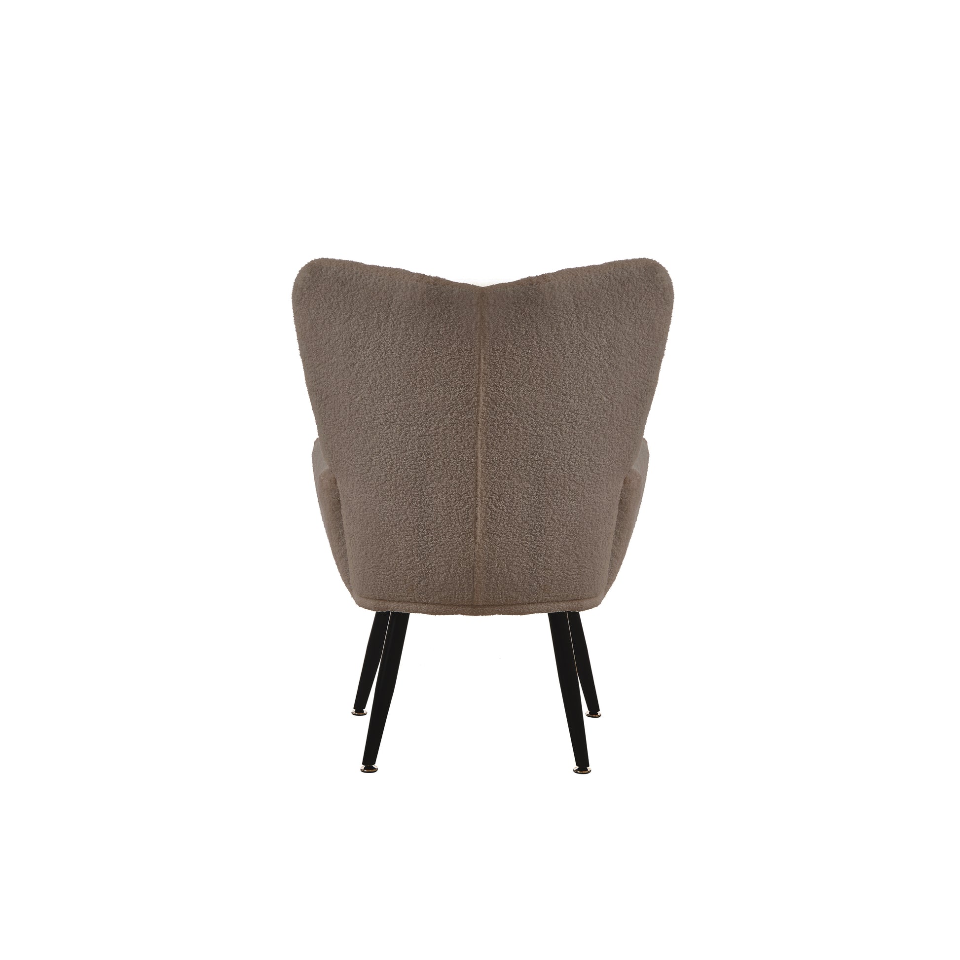 Modern Single Sofa Armchair With High Backrest Comfy Reading Chair For Small Spaces Living Room Bedroom Apartment Color:Brown Brown Teddy