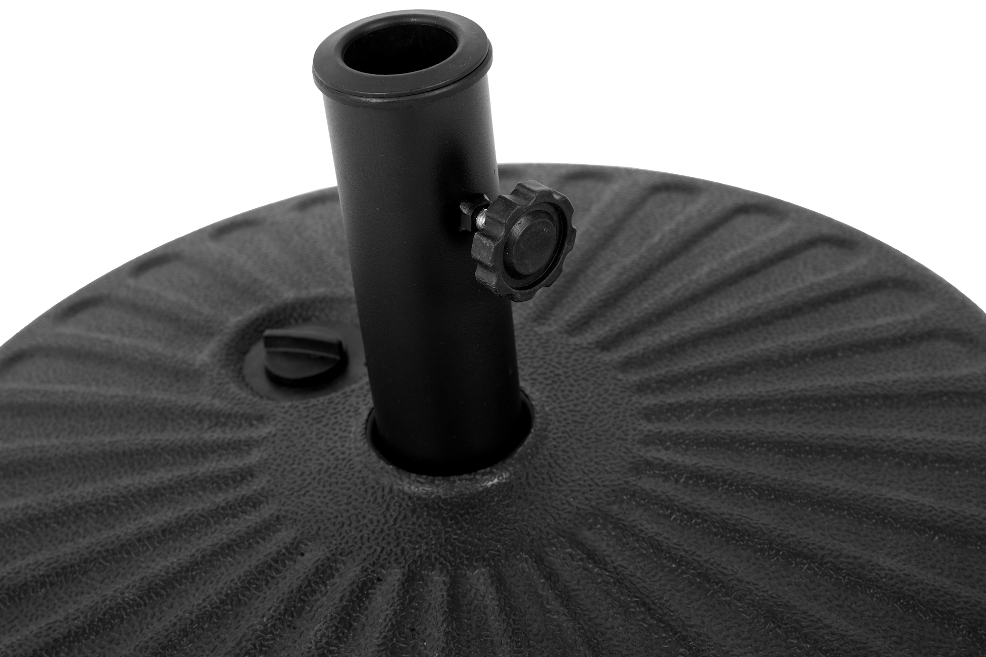 Umbrella Base Black Plastic