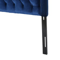 Queen&Full Sized Headboard Queen Navy Blue Velvet