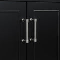36 Inch Traditional Bathroom Vanity With Resin Sink Combo Set, Black Bathroom Cabinet With Two Doors And Four Drawers Black Bathroom Solid Wood Mdf Resin
