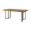 Noah Dining Table Teak Black Acacia Wood