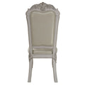 Ivory And Bone White Tufted Side Chair Set Of 2 Solid Ivory White Dining Room Side Chair Solid Back Set Of 2 Wood Fabric