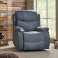 Massage Recliner Charcoal Fabric