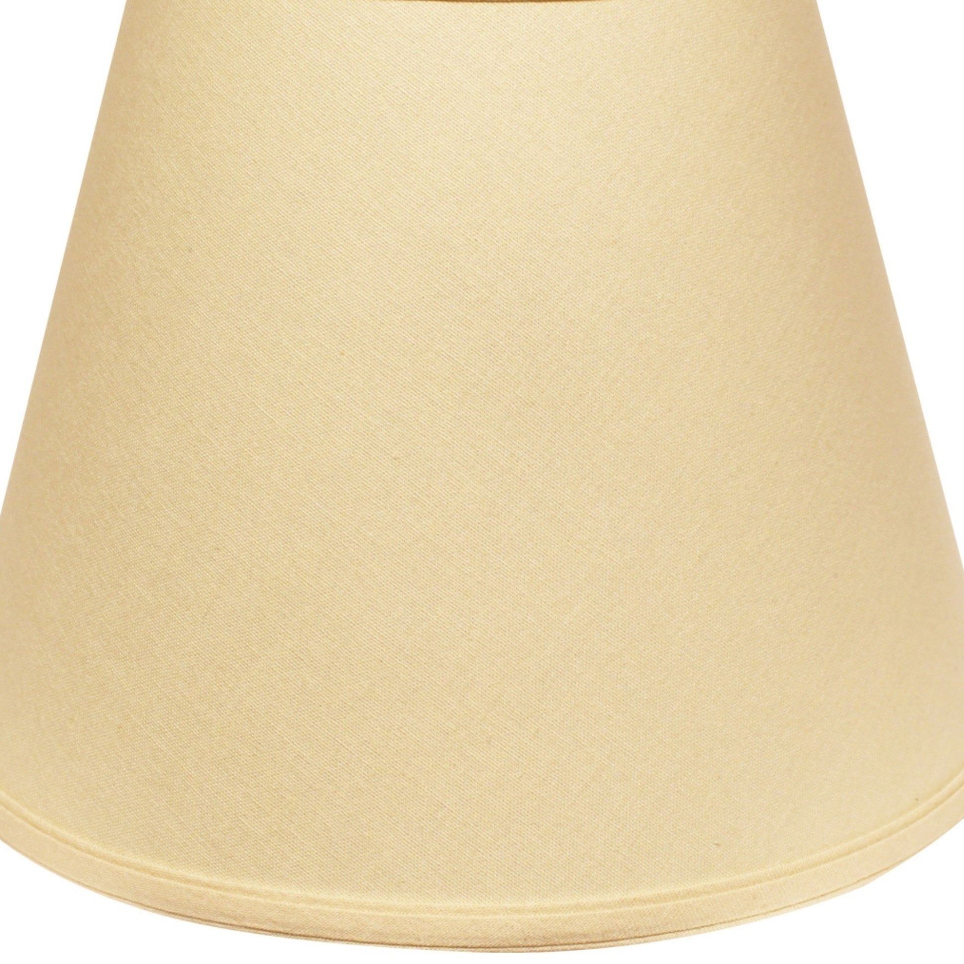 Deep Empire Hardback Lampshade With Washer Fitter, Beige Color Fabric Lampshade For Table Lamps, Natural Linen, 10" Top X 18" Bottom X 13" Height Beige Linen