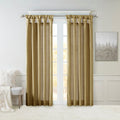 Twist Tab Lined Window Curtain Panel Only 1 Pc Panel Bronze Polyester