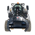 Mini Skid Steer Mount Log Grapple, Rotate By Hydralic, Fit Mini Quick Loader Black Steel