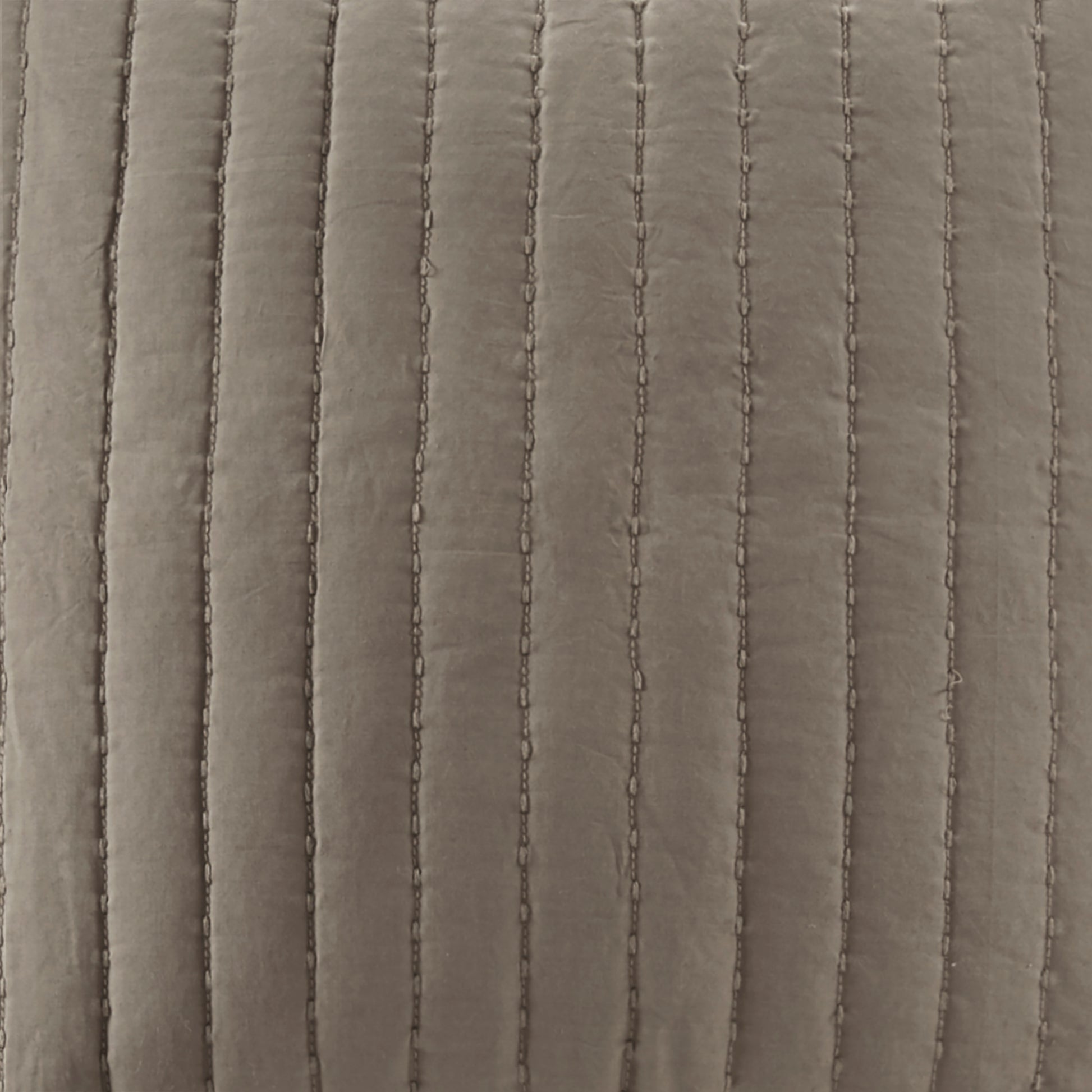 Cotton Quilted Euro Sham Taupe Euro Sham Taupe Cotton