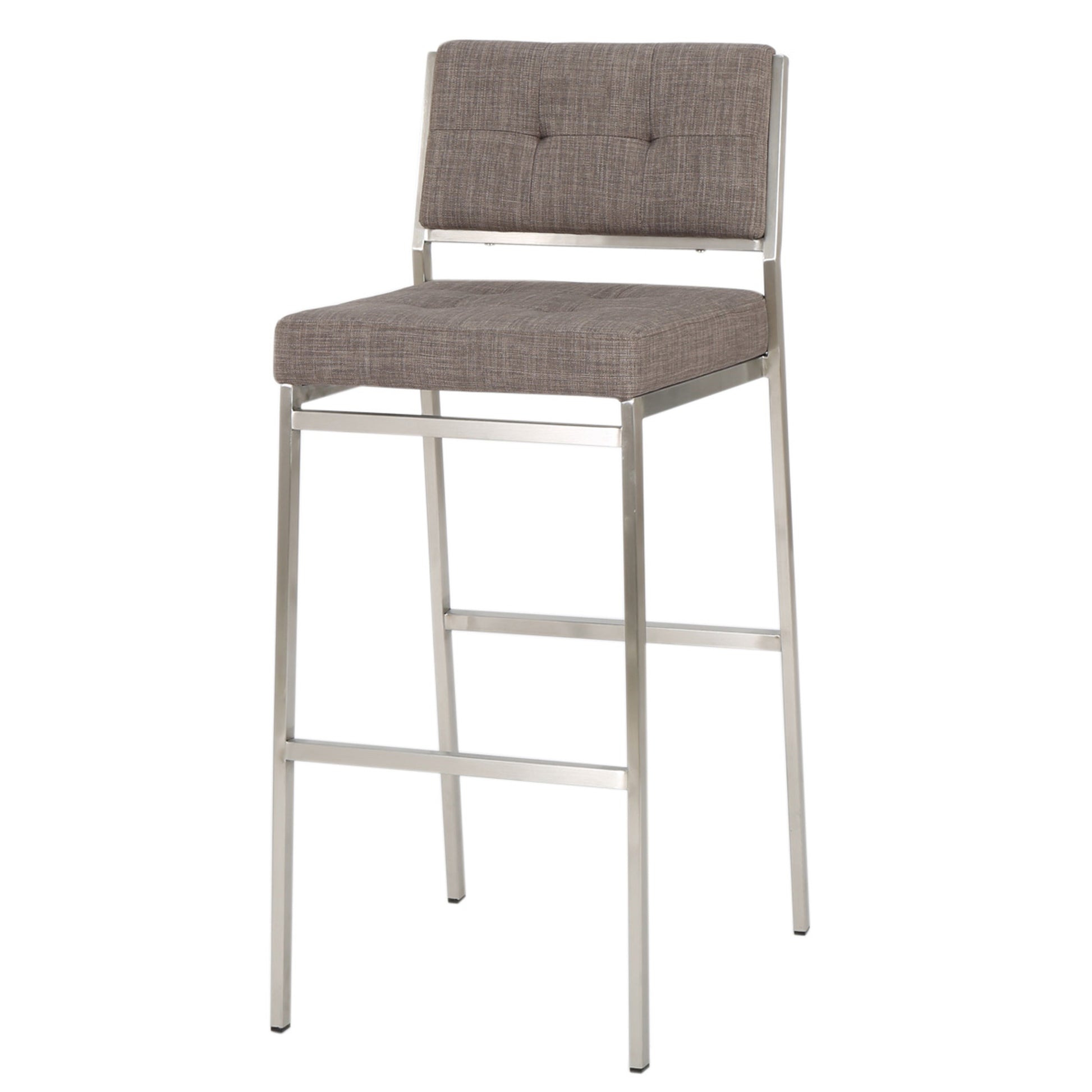 Barstool Light Grey Fabric