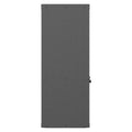 Metal Wall Mounted Tool Storage Cabinet With Locking Door And 1 Shelf 1 Opened Drawer For Garage Warehouse,Office,Assembly Required Black Gray Modern Metal